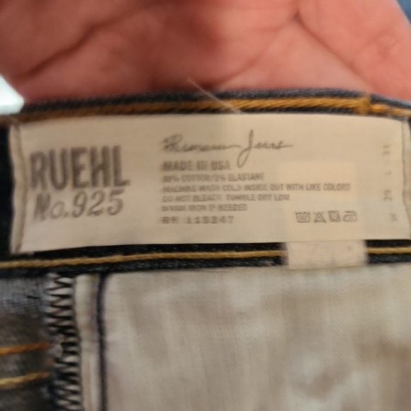 Ruehl No.925 Blue Straight Leg Jeans with Rich Indigo Tones - Picture 7 of 13